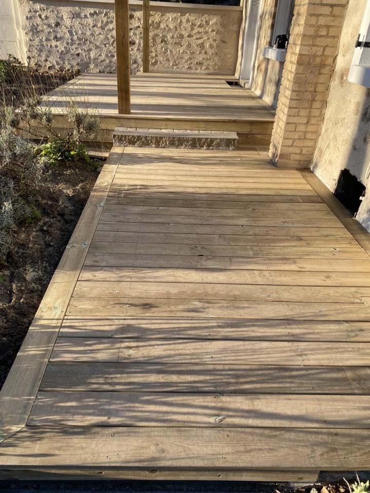 Plantation, Terrasses, abris bois